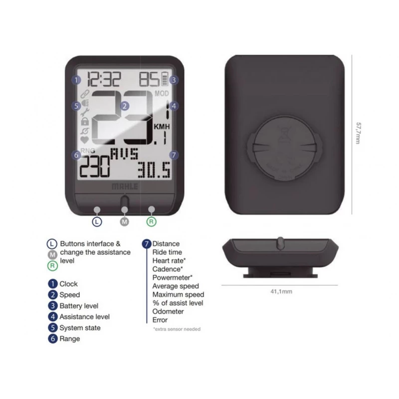 MAHLE Ebike-motion Compteur Pulsar One Ebike Motion 5 MAHLE Ebike-motion Compteur Pulsar One Ebike Motion – Image 3