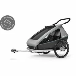 Croozer KEEKE 2 Stone Grey 17 Croozer KEEKE 2 Stone Grey -Pas CherTous les Vélos & VTT Magasin remorque croozer keeke 2 kid 5