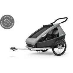 Croozer KEEKE 2 Stone Grey -Pas CherTous les Vélos & VTT Magasin remorque croozer keeke 2 kid 5