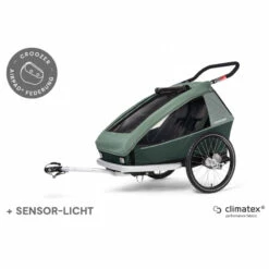 Croozer VAAYA 2 JUNGLE GREEN -Pas CherTous les Vélos & VTT Magasin remorque croozer vaaya 2 jungle green 6